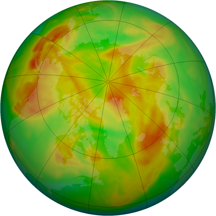 Arctic ozone map for 09 May 2012